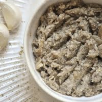 Tartinade de champignon et topinambour