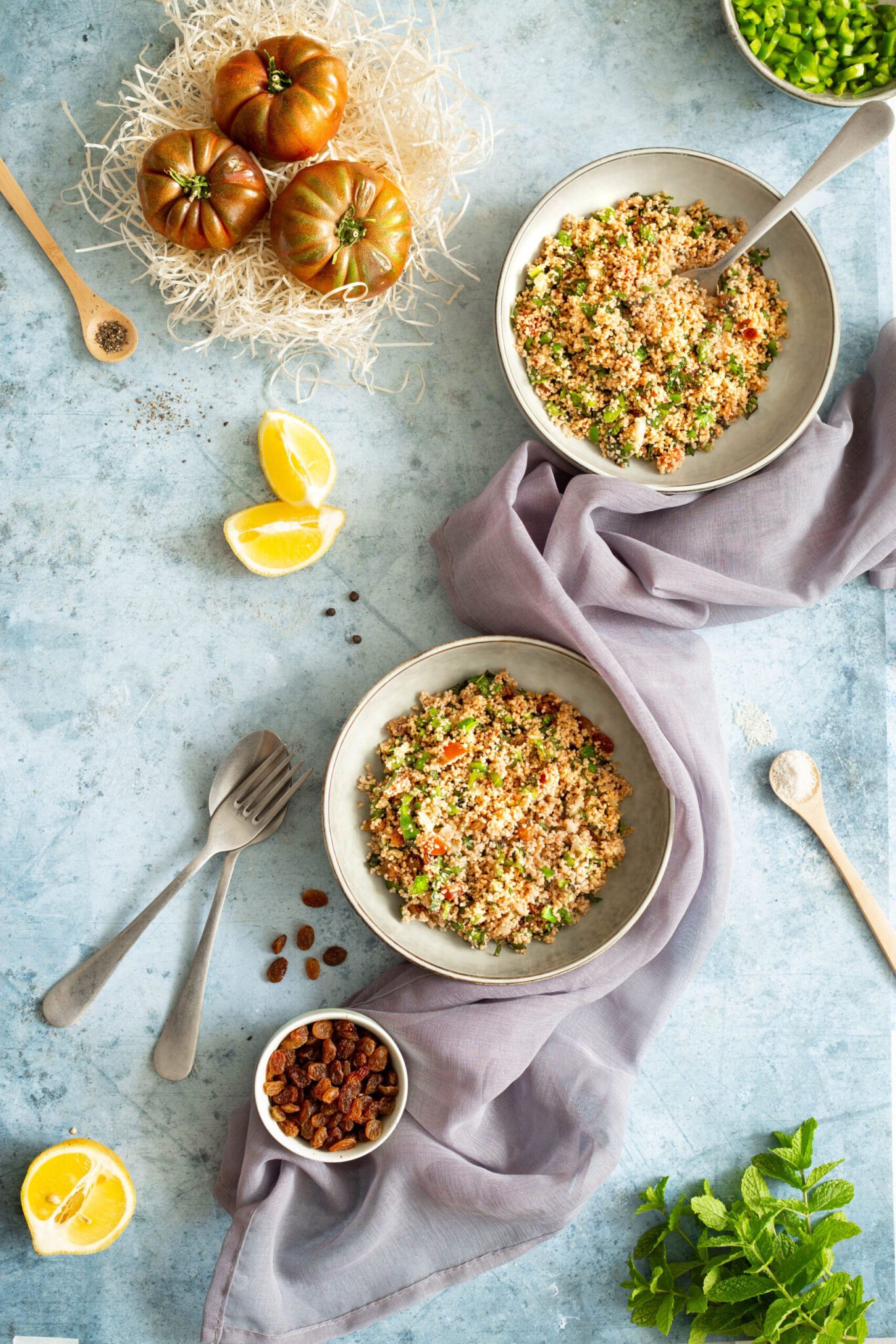 Recette très simple de taboulé d'épeautre aux légumes d'été #taboulé #recetteestivale #recettevegan