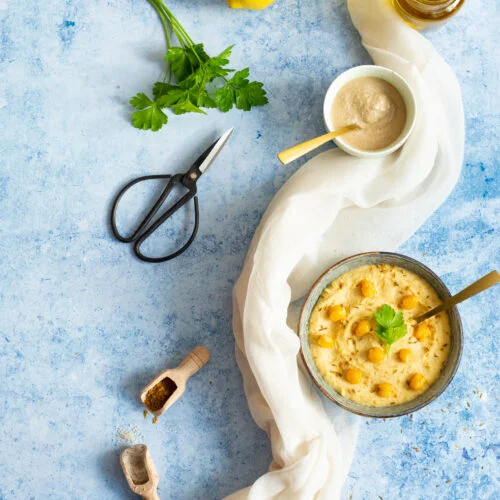 Je vous partage une recette de houmous facile et rapide à réaliser en article et via vidéo + conseils naturo #VivreNaturo #Bien-être #Houmous #Tartinade #Recettehealthy
