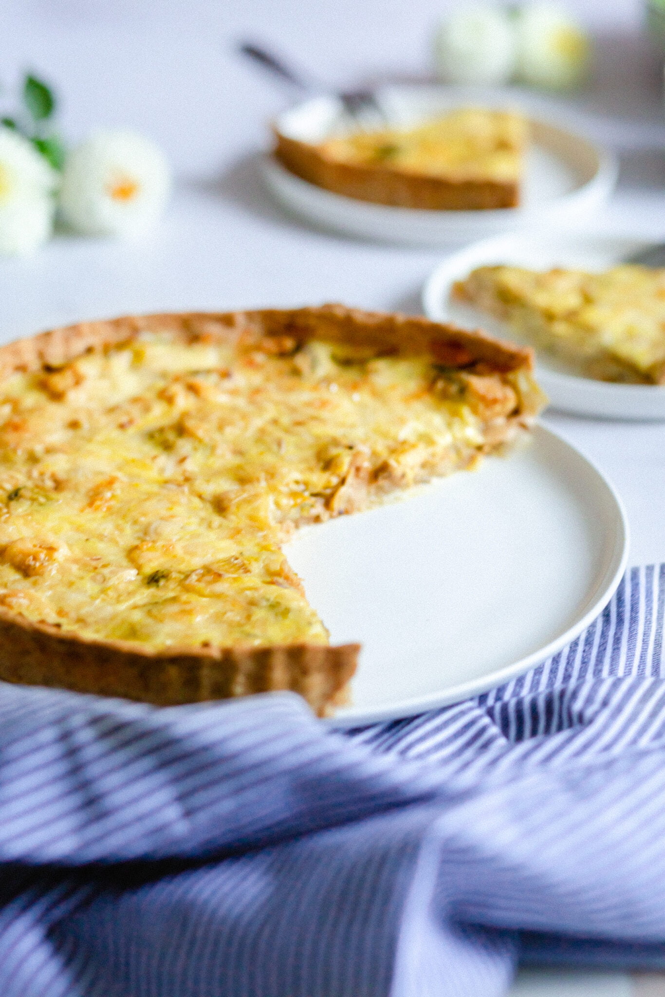 Tarte salée healthy végétarienne