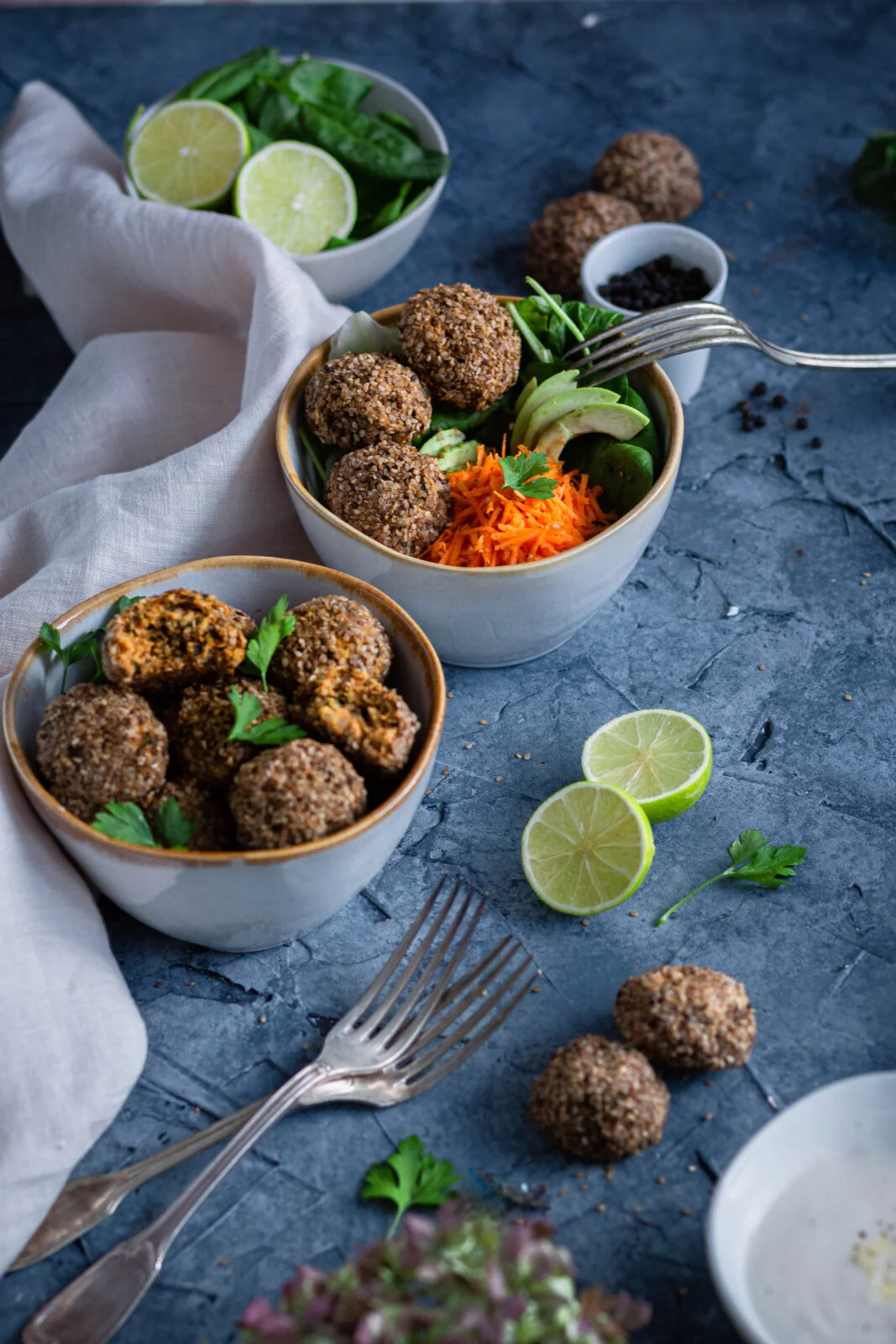 Une délicieuse recette de falafels de pois chiches et patate douce #recettevegan #healthy #recettesaine