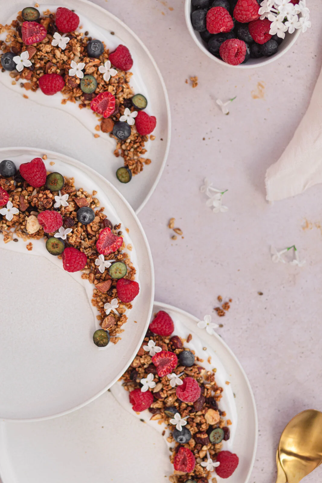 Dans cet article je vous partage ma recette de granola fait maison et sans gluten, une recette simple et que vous pourrez facilement réaliser chez vous #granola #sansgluten #faitmaison