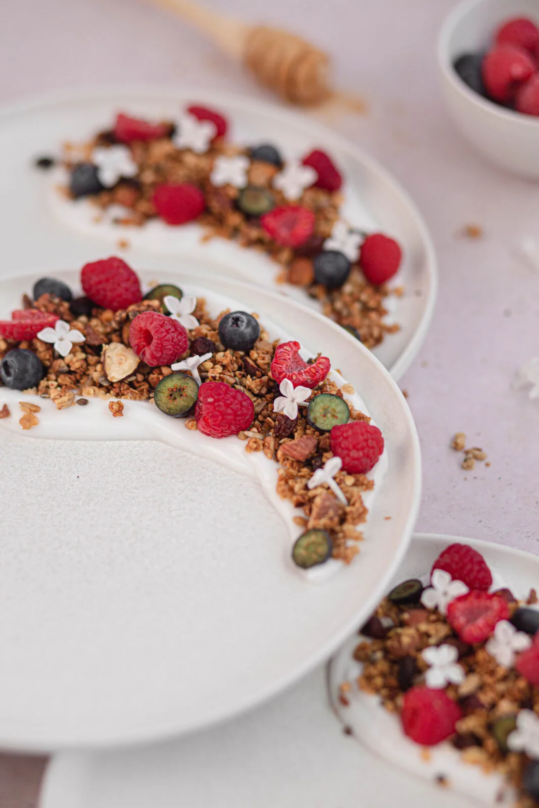 Dans cet article je vous partage ma recette de granola fait maison et sans gluten, une recette simple et que vous pourrez facilement réaliser chez vous #granola #sansgluten #faitmaison